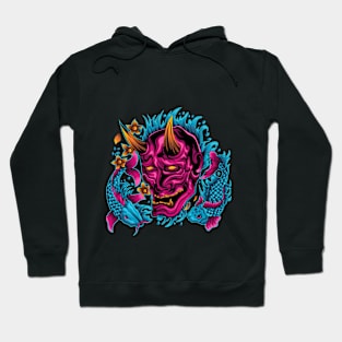 The Hannya mask with koi fish Hoodie